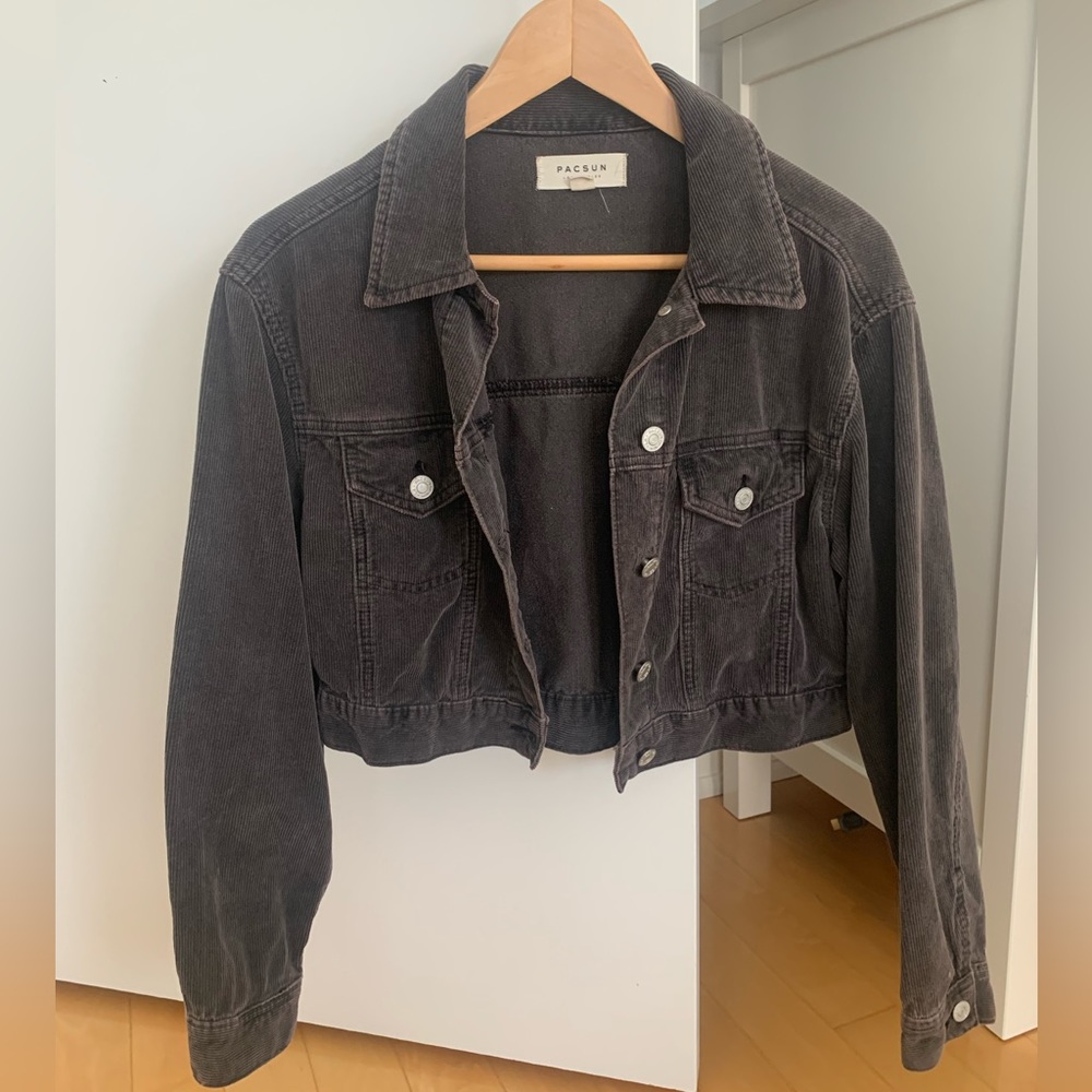 Cropped Corduroy Jacket